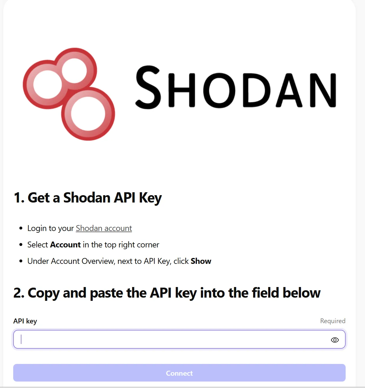 Tines Shodan API Key