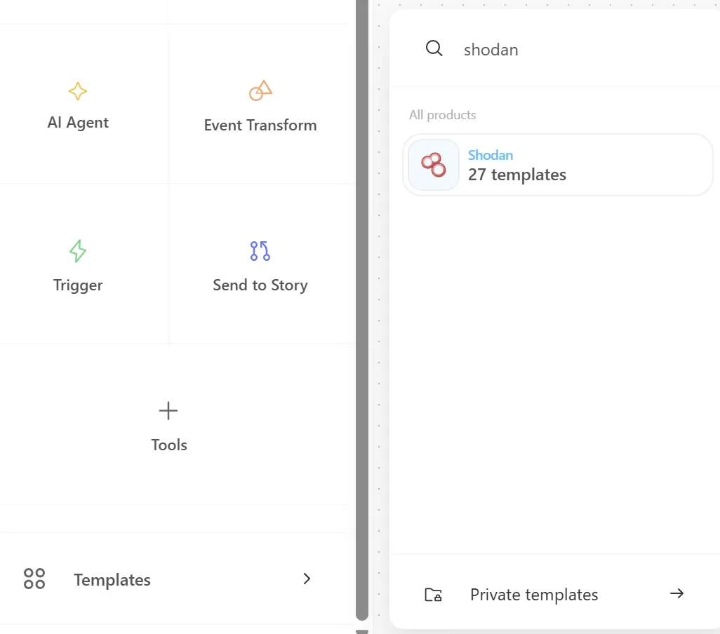 Tines Shodan Templates
