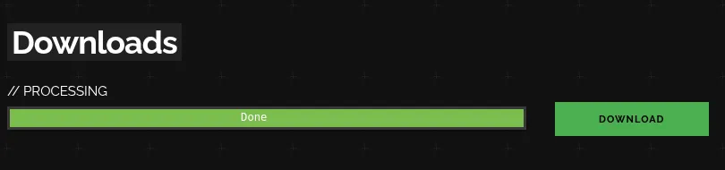 Download progress