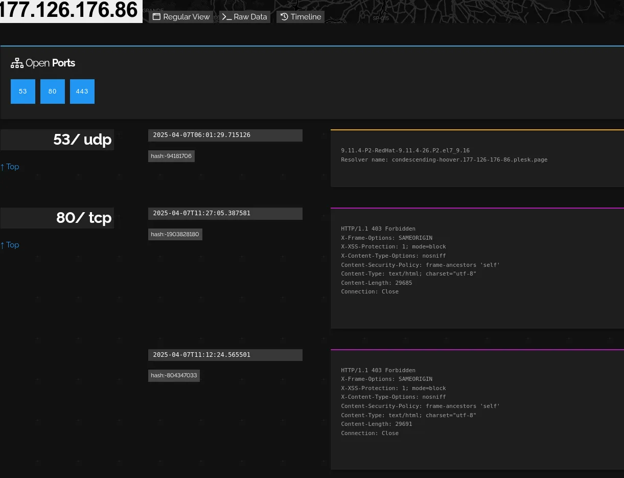 Timeline view